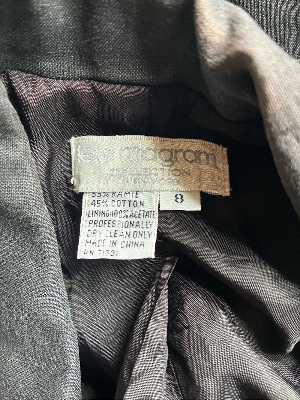 Vintage Lew Magram Leopard Black Gold Statement Embroidered Blazer size 8 - Picture 4 of 7